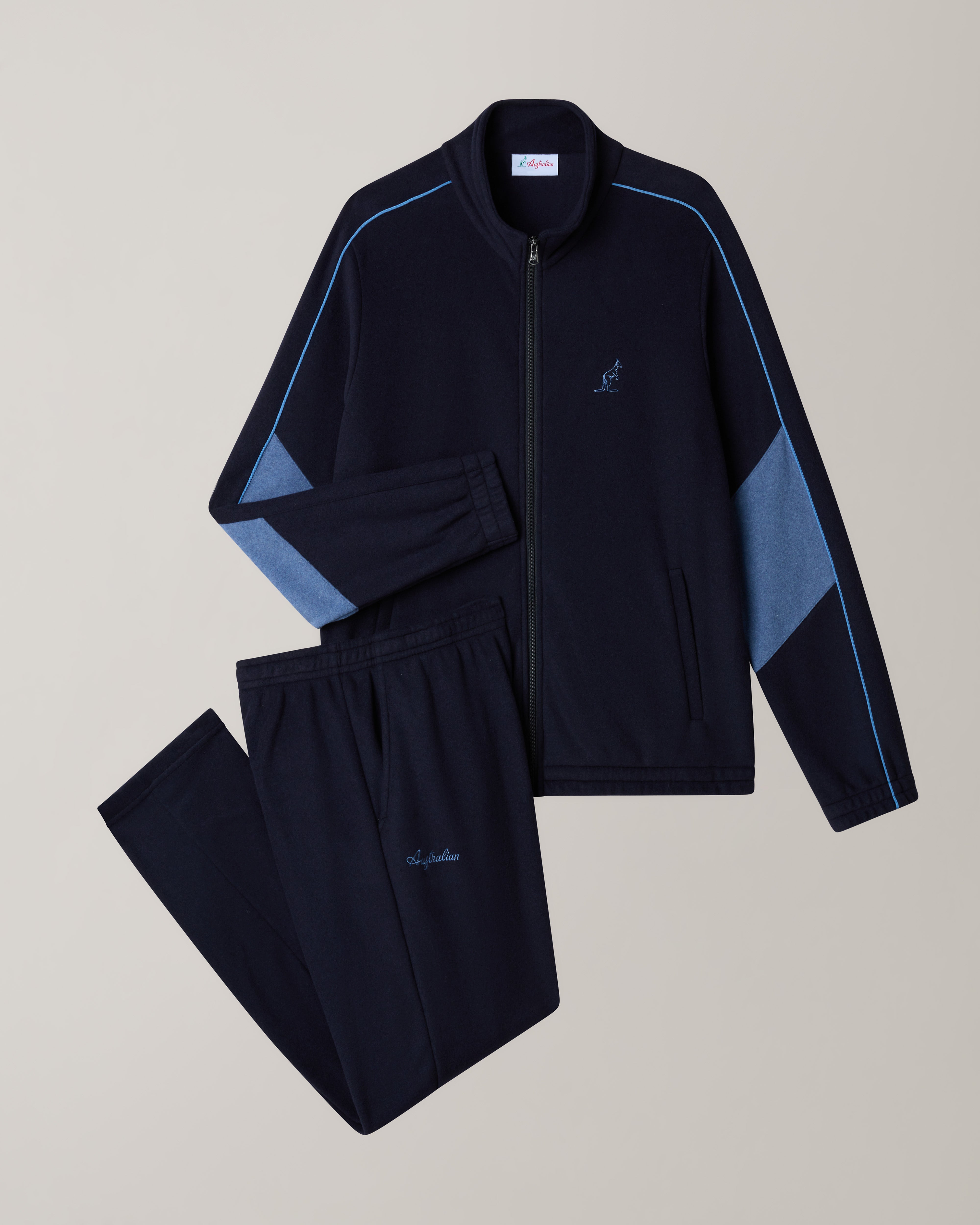 australian-color-block-softech-tracksuit-tuta-calda-blu-navy image 8