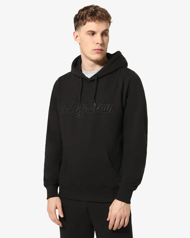 australian-3d-logo-hoodie-felpa-con-cappuccio-nero image 1