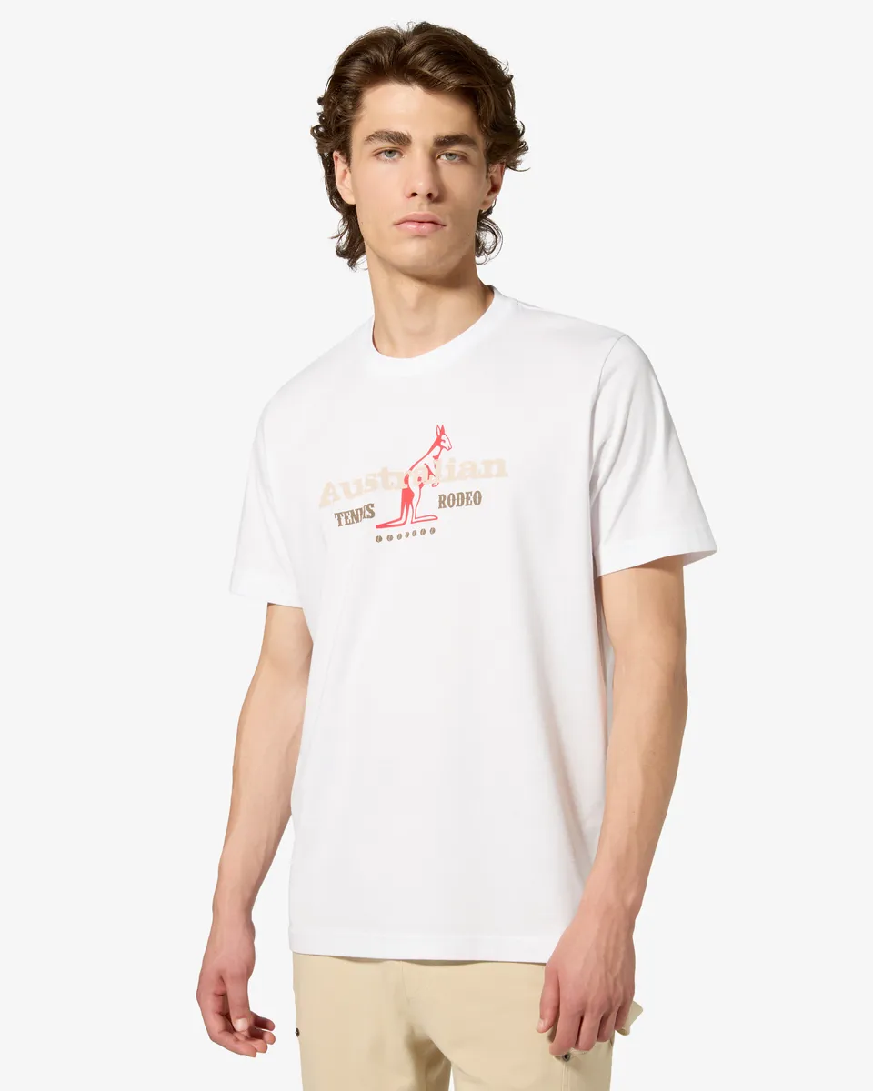 australian-rodeo-t-shirt-maglietta-cotone-bianca image 1