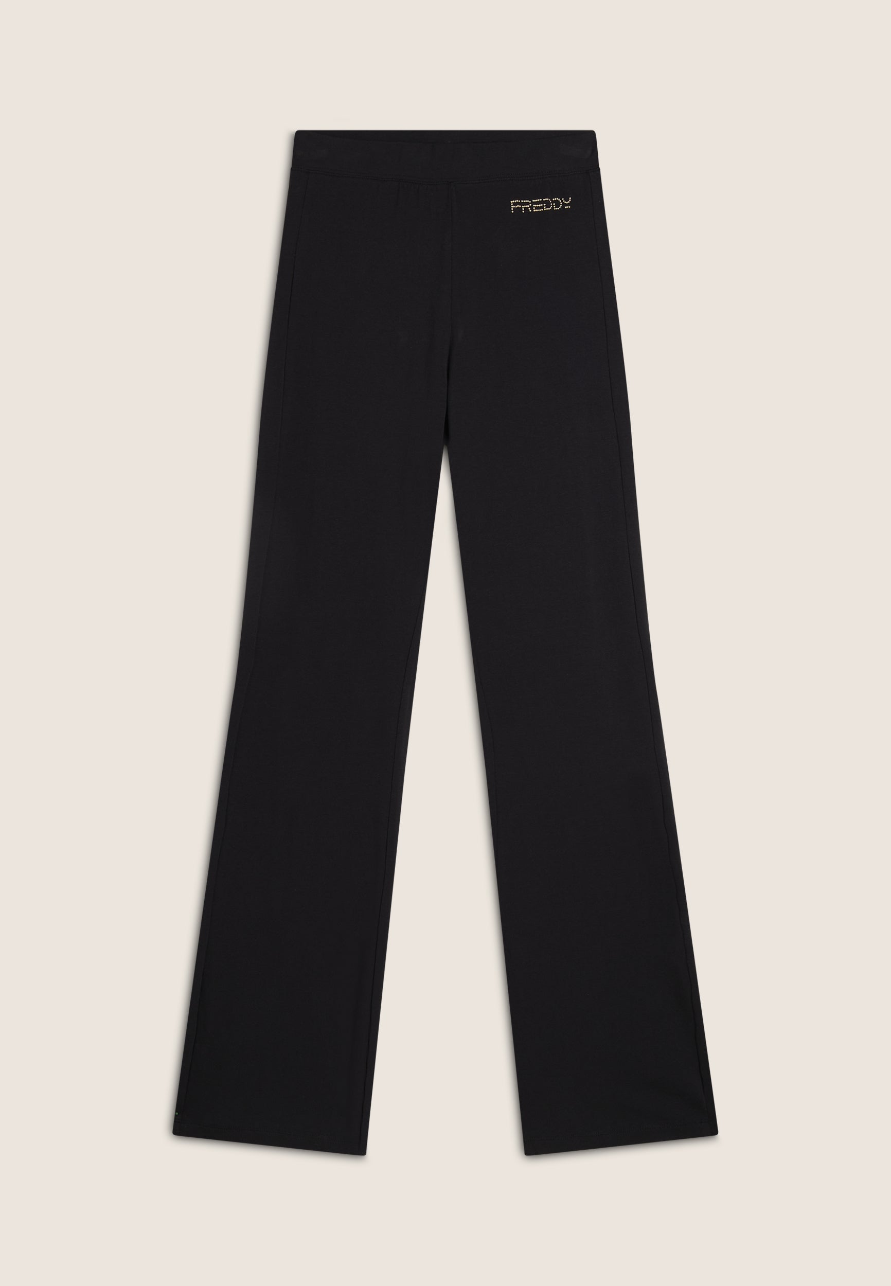 freddy-leggings-regular-heavy-jersey-fondo-flare-perline-dorate image 5