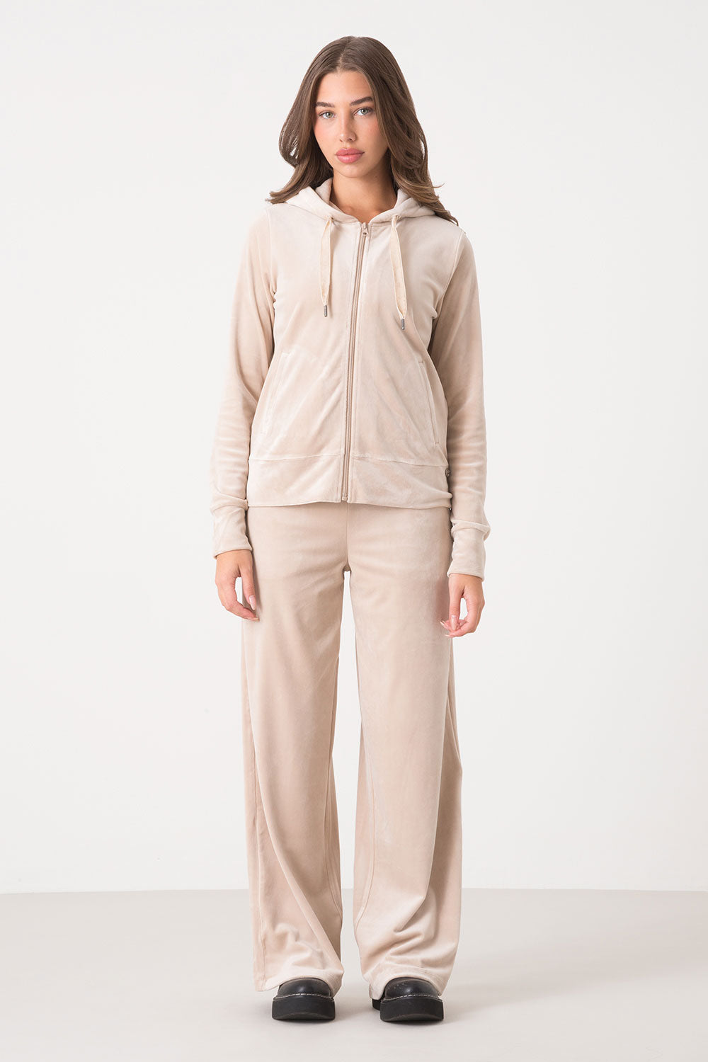 dimensione-danza-felpa-cappuccio-full-zip-in-ciniglia image 1