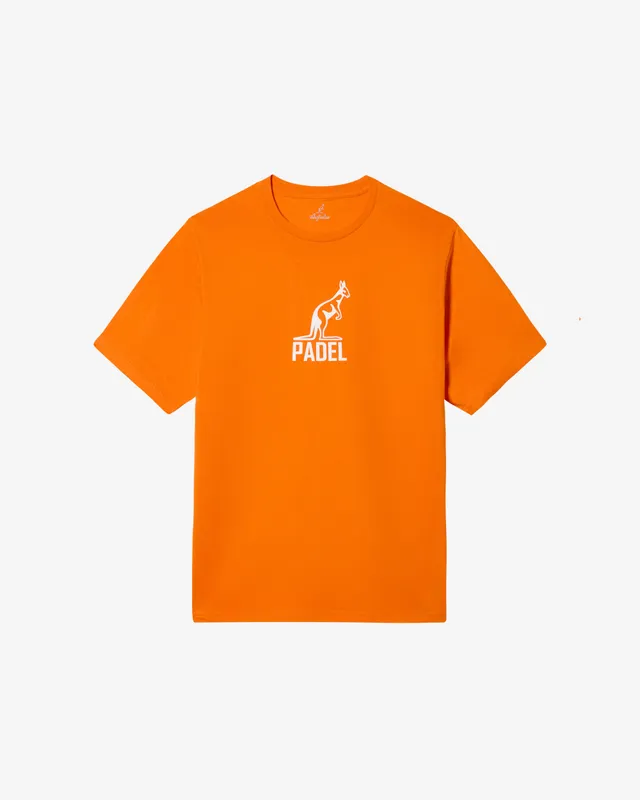 australian-cotton-logo-t-shirt-t-shirt-in-cotone-arancio-acceso-regular-fit image 1