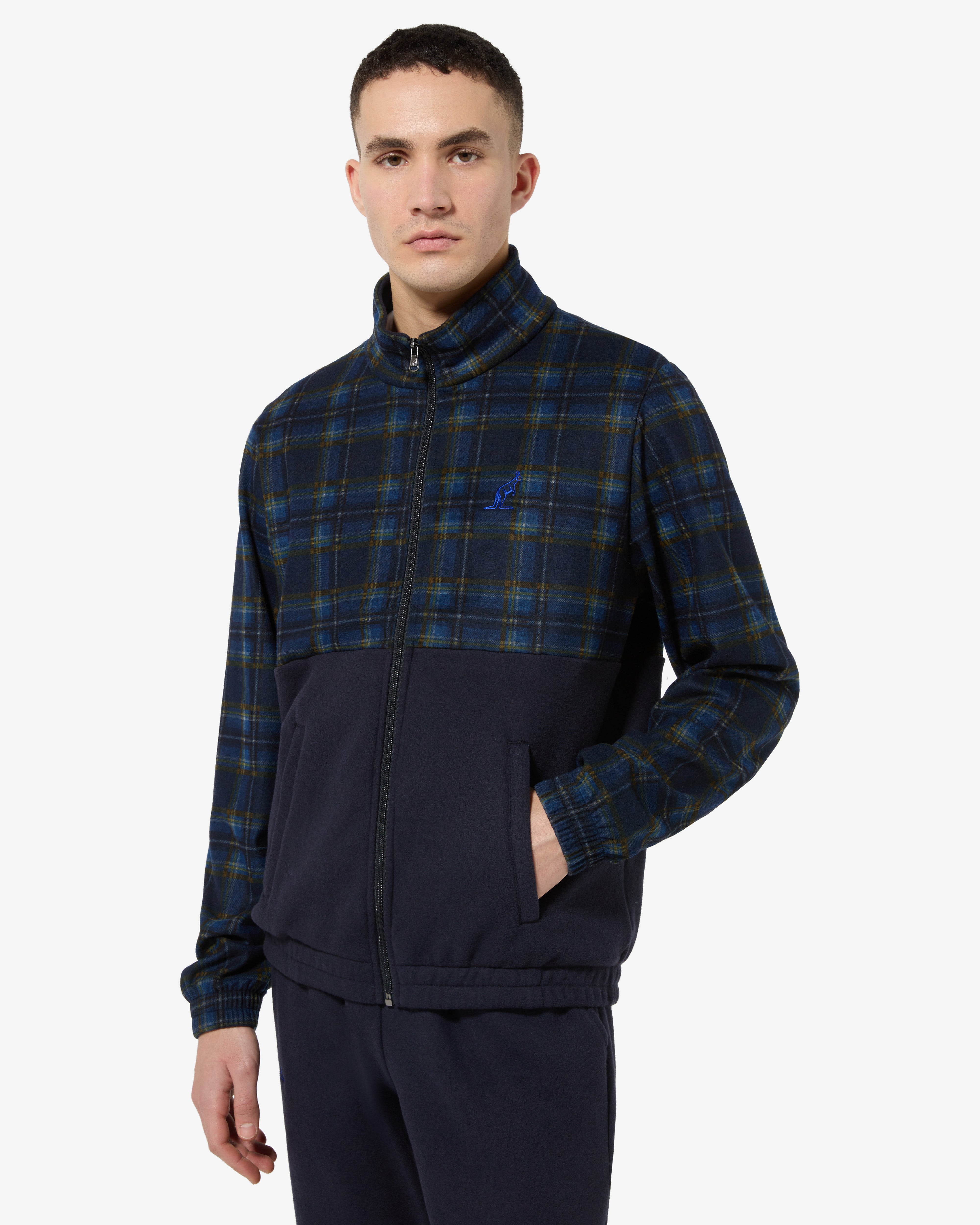 australian-check-tracksuit-tuta-completa-uomo-blu-navy image 4