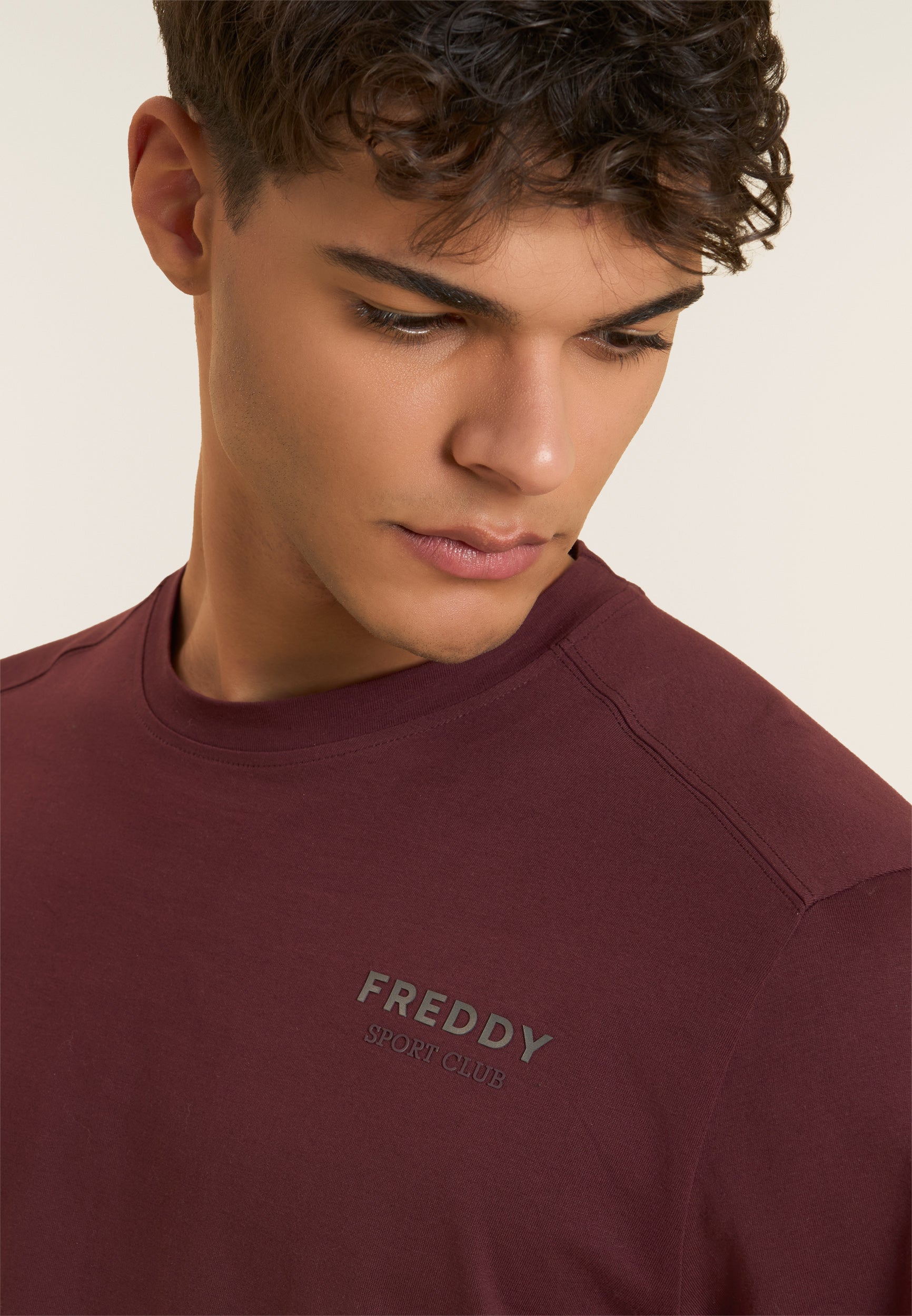 freddy-t-shirt-a-manica-lunga-da-uomo-regular-in-cotone-sport-club image 4