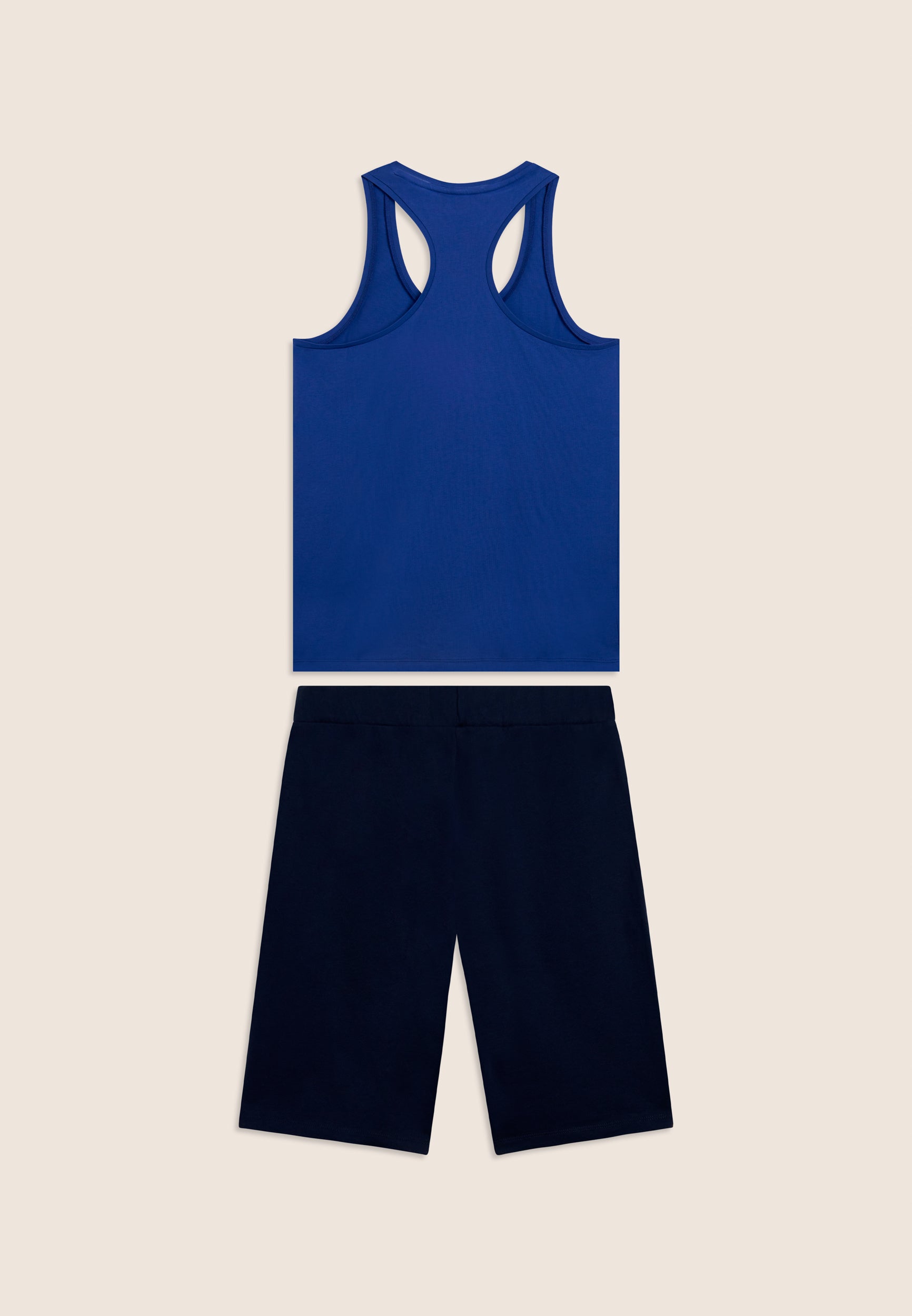 completo-sportivo-donna-freddy-in-cotone-canotta-bermuda image 8