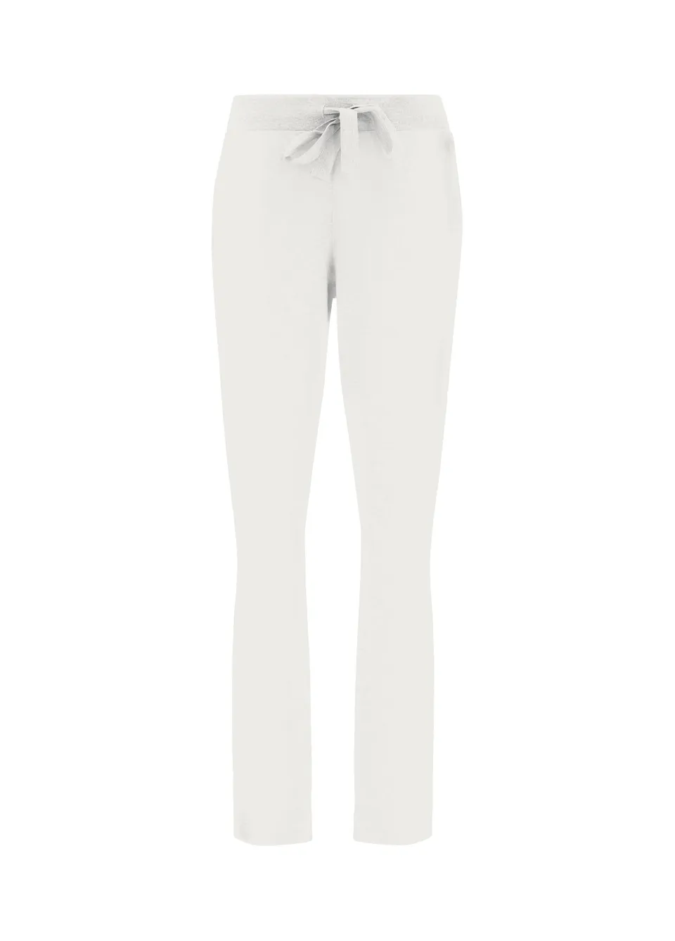 deha-pantalone-slim-fit-in-felpa-bianco image 1