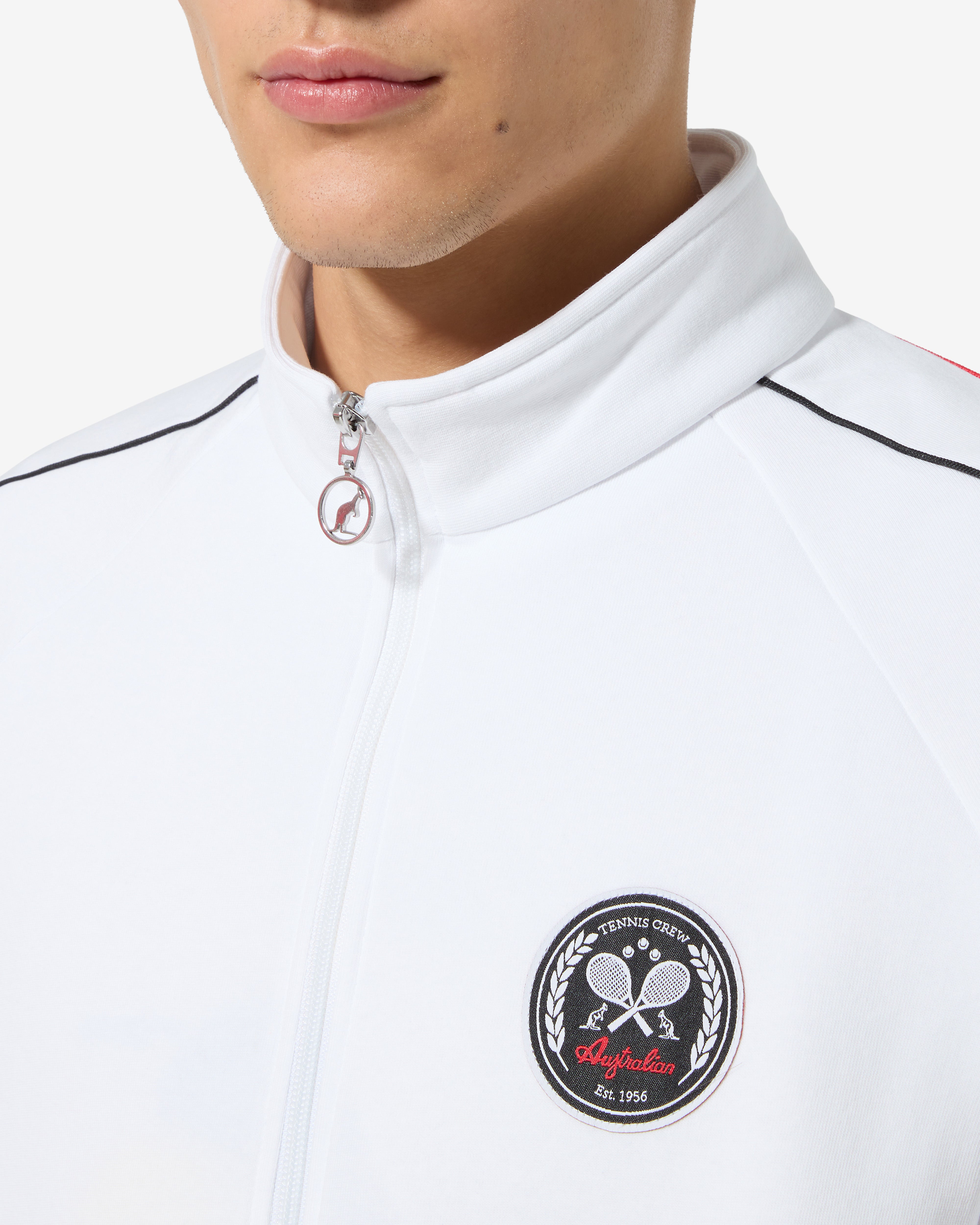 australian-tennis-crew-track-jacket-giacca-sportiva-uomo-bianca image 4