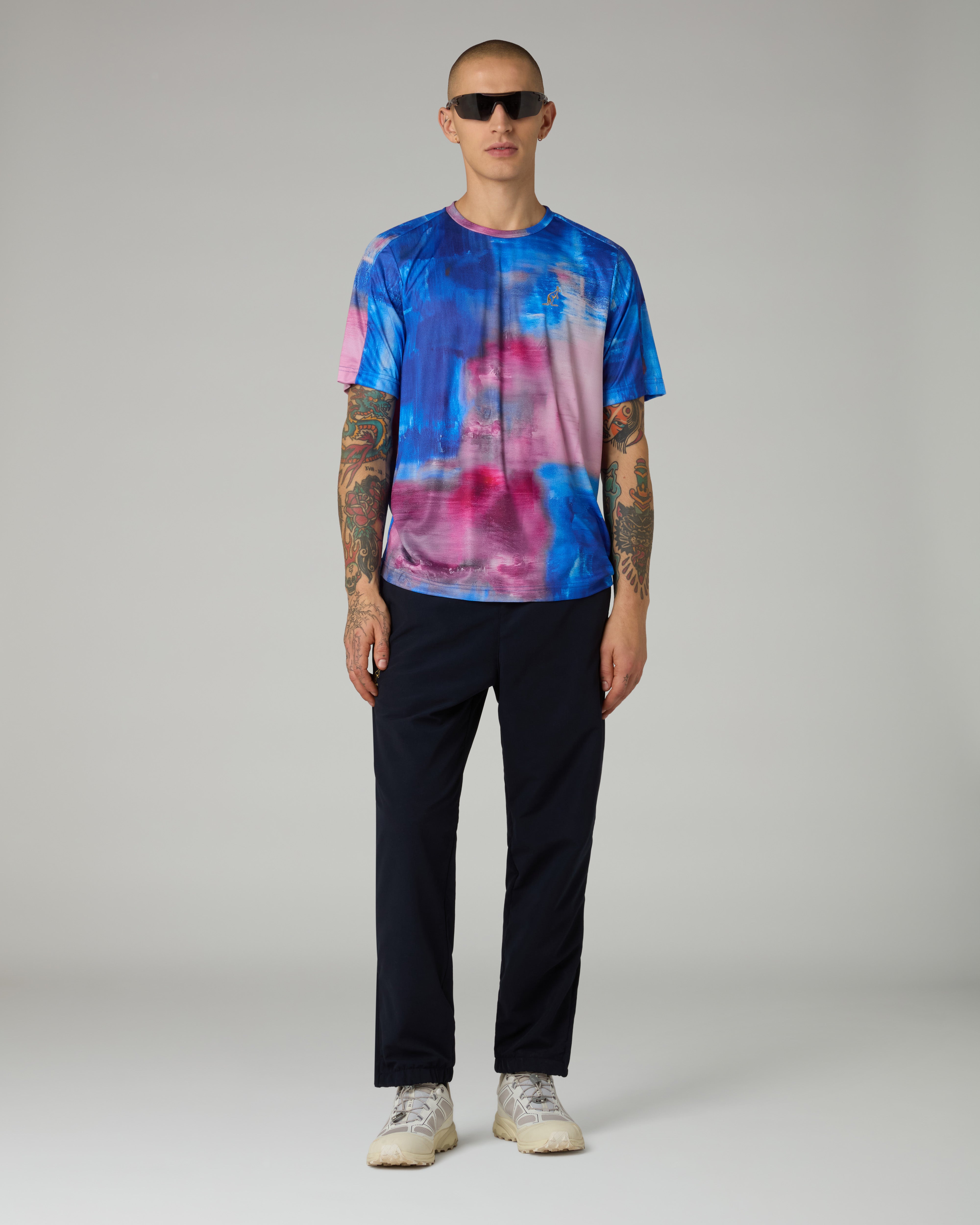 australian-klee-t-shirt-t-shirt-ace-all-over-blu-navy image 2