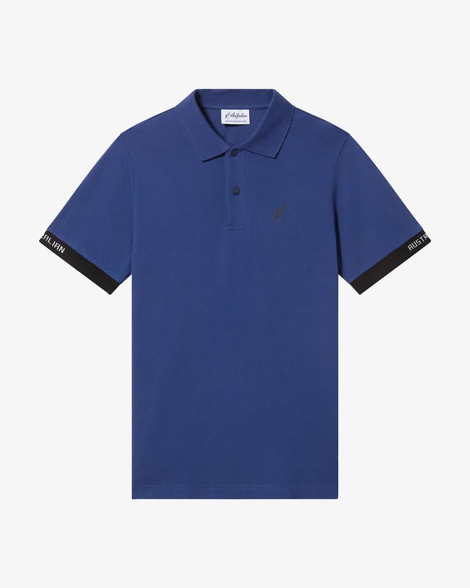 australian-logos-polo-shirt-sportswear-polo-blu-cosmo image 1