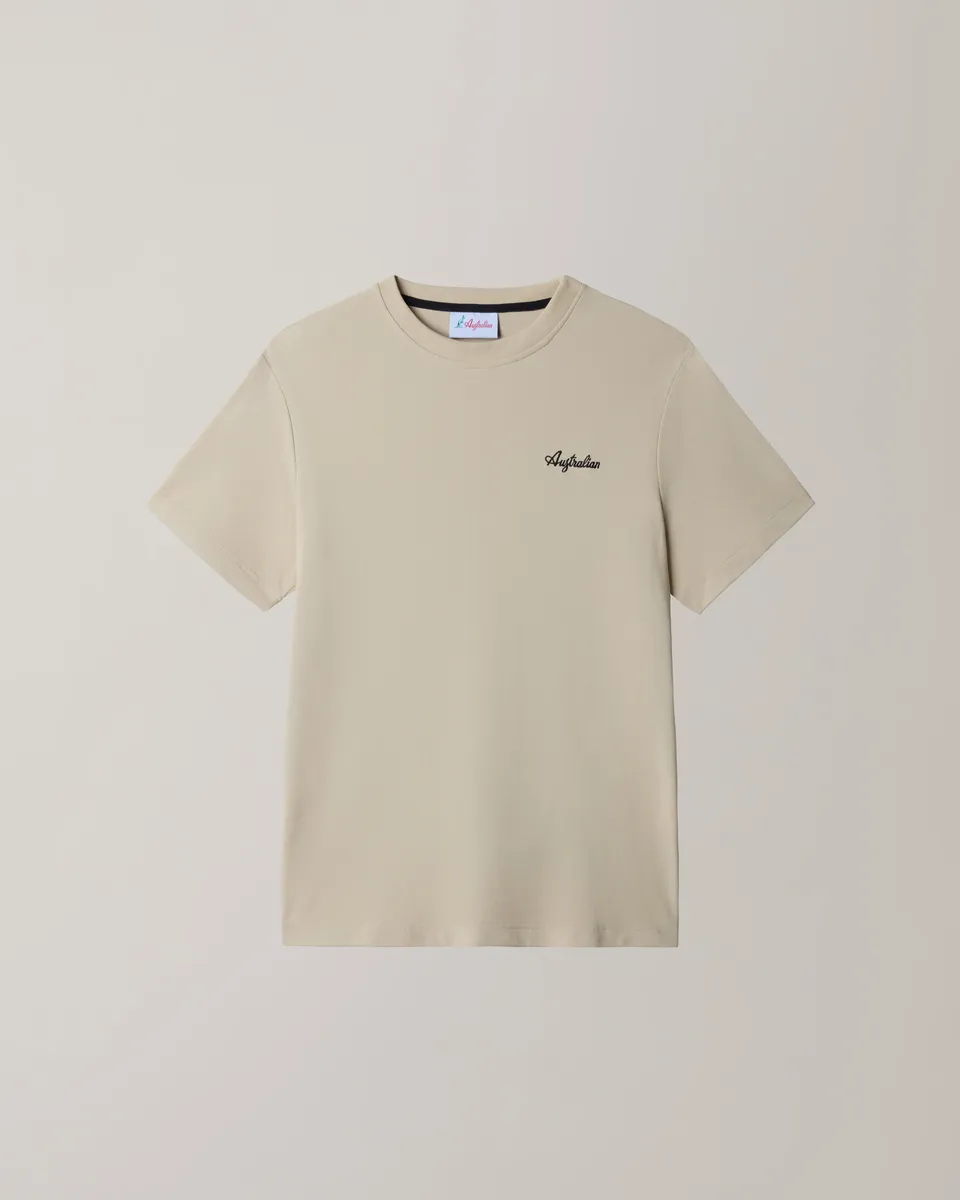 australian-easy-t-shirt-maglia-piquet-sabbia image 1