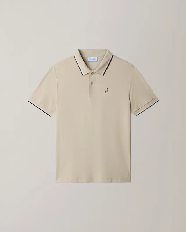 australian-2-stripes-polo-shirt-league-polo-sabbia image 1