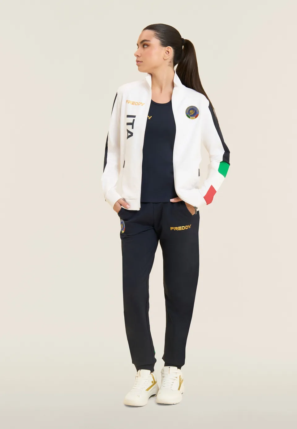 freddy-tuta-donna-italia-fgi-full-zip-collo-alto-in-french-terry image 1